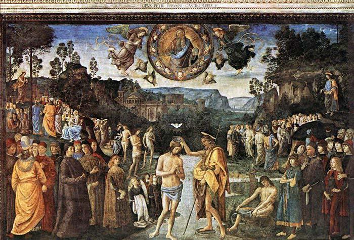 PERUGINO, Pietro Baptism of Christ